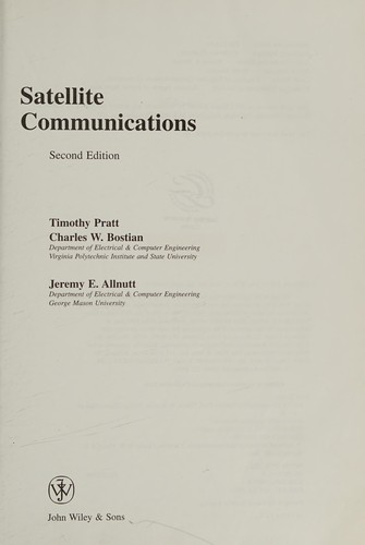 Cover: Satellite Communications