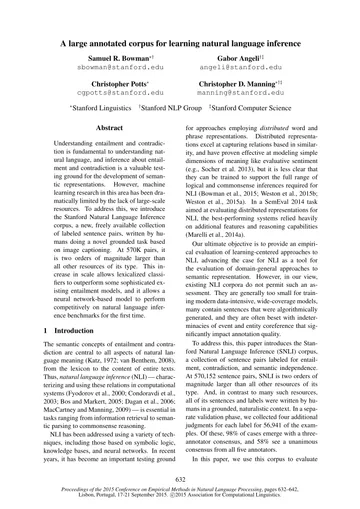 Thumbnail: A large annotated corpus for learning natural language inference