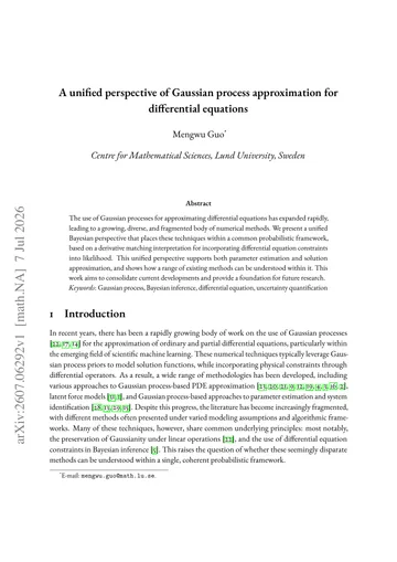 Thumbnail: A unified perspective of Gaussian process approximation for differential equations