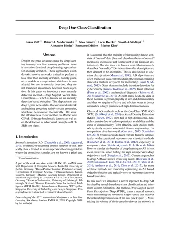 Thumbnail: Deep One-Class Classification