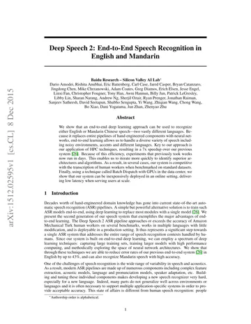 Thumbnail: Deep Speech 2: End-to-End Speech Recognition in English and Mandarin