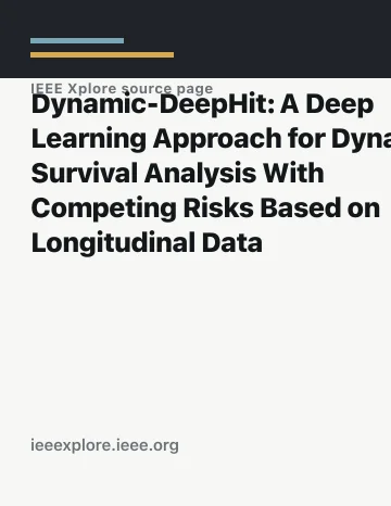 Thumbnail: Dynamic-DeepHit: A Deep Learning Approach for Dynamic Survival Analysis With Competing Risks Based on Longitudinal Data