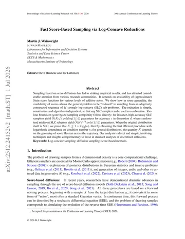 Thumbnail: Fast Score-Based Sampling via Log-Concave Reductions