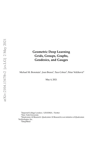 Thumbnail: Geometric Deep Learning: Grids, Groups, Graphs, Geodesics, and Gauges