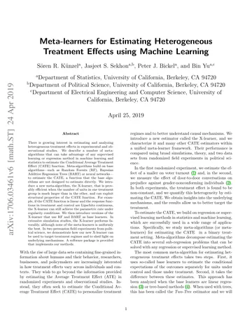 Thumbnail: Meta-learners for Estimating Heterogeneous Treatment Effects using Machine Learning
