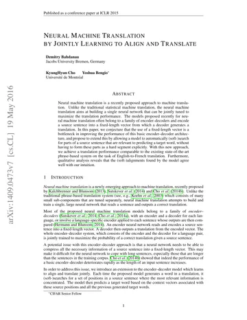 Thumbnail: Neural Machine Translation by Jointly Learning to Align and Translate