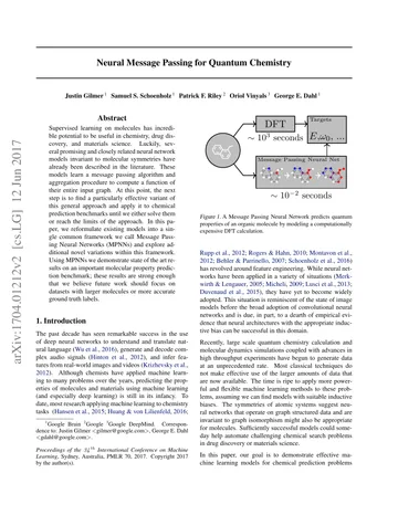 Thumbnail: Neural Message Passing for Quantum Chemistry