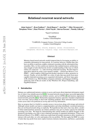 Thumbnail: Relational Recurrent Neural Networks