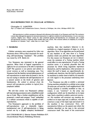Thumbnail: Self-reproduction in cellular automata
