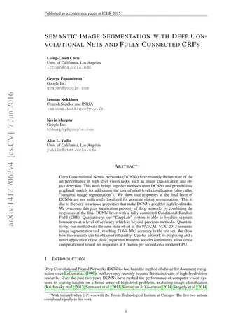 Thumbnail: Semantic Image Segmentation with Deep Convolutional Nets and Fully Connected CRFs