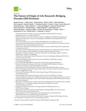 Thumbnail: The Future of Origin of Life Research: Bridging Decades-Old Divisions