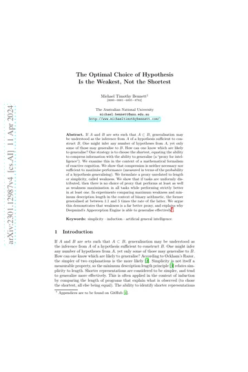 Thumbnail: The Optimal Choice of Hypothesis Is the Weakest, Not the Shortest