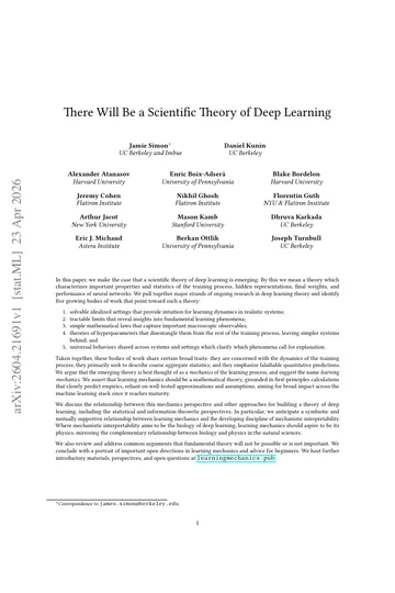 Thumbnail: There Will Be a Scientific Theory of Deep Learning