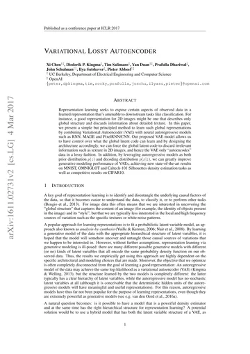 Thumbnail: Variational Lossy Autoencoder
